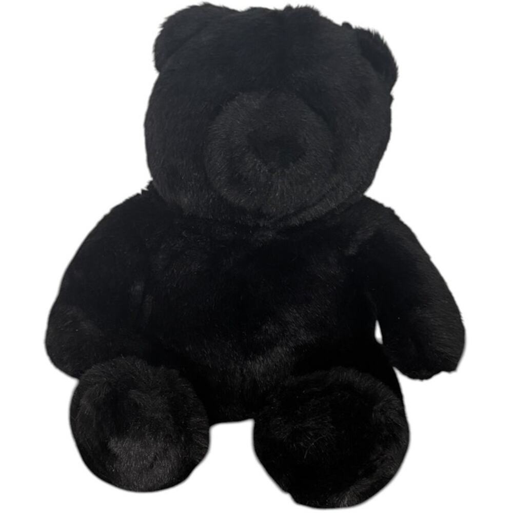 Build A Bear Black Sitting Teddy Bear Plush Black BAB Stuffed Animal